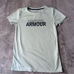 Under Armour Active Workout Short Sleeved Top Womens Size XS Mint Green Gym
